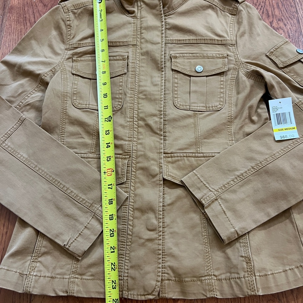 Kenzie Jeans Zip-Up Utility Jacket NWT - Picture 8 of 10